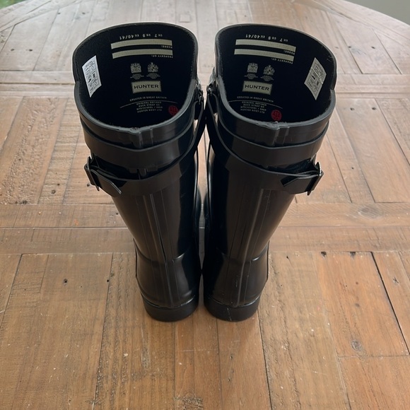 Hunter refined back strap Wellington short boots - Picture 5 of 11